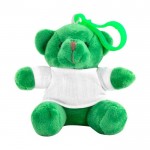 Schlüsselanhänger in Form eines Teddybärs Farbe Grün erste Ansicht