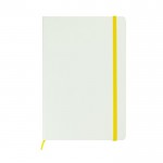 Notizbuch mit Radiergummi und Lesezeichen Farbe gelb