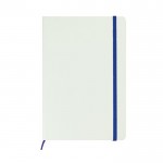 Notizbuch mit Radiergummi und Lesezeichen Farbe blau