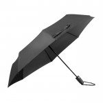 Schirm aus RPET-Pongee mit Automatik-Öffnung und -Schließung farbe schwarz erste Ansicht