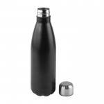 Flasche aus recyceltem Edelstahl mit Verschluss, 750 ml farbe schwarz vierte Ansicht