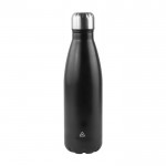 Flasche aus recyceltem Edelstahl mit Verschluss, 750 ml farbe schwarz Detailbild