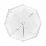 Durchsichtiger Schirm mit farbigen Details Farbe weiß fünfte Ansicht