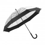 Durchsichtiger Schirm mit farbigen Details Farbe schwarz