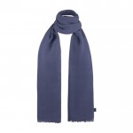 Schal aus recycelter Baumwolle Farbe blau