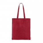 Tasche aus recycelter Baumwolle 140 gr/ m2 Farbe Rot erste Ansicht