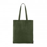 Tasche aus recycelter Baumwolle 140 gr/ m2 Farbe Grün erste Ansicht