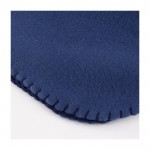 Decke aus Polyester und RPET Farbe Blau zweite Ansicht