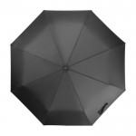 Faltbarer Schirm aus recyceltem Kunststoff Farbe Schwarz dritte Ansicht