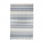 Handtuch mit Baumwolllogo Werbeartikel Farbe Blau dritte Ansicht