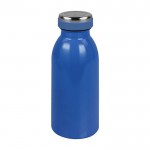 Kleine Trinkflasche aus Edelstahl Farbe Blau erste Ansicht