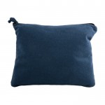 Kulturtasche mit Handtuch-Finish Farbe Blau dritte Ansicht