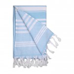 Pareo-Handtuch aus Baumwolle 220 g/m2 Farbe Blau erste Ansicht