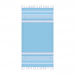 Pareo-Handtuch aus Baumwolle 220 g/m2 Farbe Blau zweite Ansicht