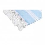 Pareo-Handtuch aus Baumwolle 220 g/m2 Farbe Blau dritte Ansicht