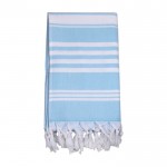 Pareo-Handtuch aus Baumwolle 220 g/m2 Farbe Blau vierte Ansicht