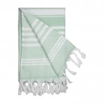 Pareo-Handtuch aus Baumwolle 220 g/m2 Farbe Grün erste Ansicht
