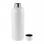 Stahlflasche im tadellosen Design Farbe Weiß zweite Ansicht