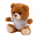 Teddybär mit Sweatshirt für Kunden Farbe Weiß zweite Ansicht