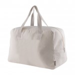 Reisetasche aus recycelter Canvas-Baumwolle, 280 g/m2 farbe natürliche farbe vierte Ansicht