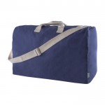 Tasche aus recycelter Canvas-Baumwolle mit Griffen farbe blau erste Ansicht