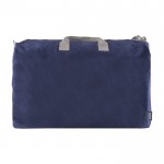 Tasche aus recycelter Canvas-Baumwolle mit Griffen farbe blau dritte Ansicht