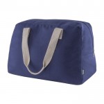Reisetasche aus recycelter Canvas-Baumwolle, 280 g/m2 farbe blau erste Ansicht