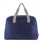 Reisetasche aus recycelter Canvas-Baumwolle, 280 g/m2 farbe blau zweite Ansicht