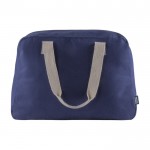 Reisetasche aus recycelter Canvas-Baumwolle, 280 g/m2 farbe blau dritte Ansicht