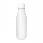 Farbige Flasche aus recyceltem Aluminium, 550 ml farbe weiß erste Ansicht
