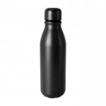 Farbige Flasche aus recyceltem Aluminium, 550 ml farbe schwarz erste Ansicht