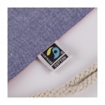 2-in-1-Tasche und Turnbeutel aus Fairtrade-Baumwolle farbe blau fünfte Ansicht