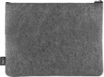 Dokumentenhalter aus recyceltem Polyesterfilz farbe grau sechste Ansicht