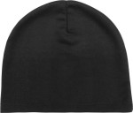 Weiche Wintermütze aus Polyester bedrucken, 280 g/m2 farbe schwarz erste Ansicht