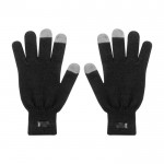 RPET-Handschuhe taktil, um damit Touchscreens zu bedienen farbe schwarz erste Ansicht