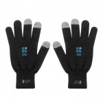 RPET-Handschuhe taktil, um damit Touchscreens zu bedienen farbe schwarz Ansicht mit Druckbereich