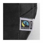Schwarzer Kulturbeutel aus Fairtrade-Baumwolle mit Griffen farbe schwarz sechste Ansicht