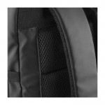 Rucksack aus Polyester mit Fächern, ideal für unterwegs farbe schwarz fünfte Ansicht