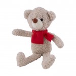 Teddybär mit rotem Schal zum Bedrucken im Lieferumfang inkl. farbe natürliche farbe erste Ansicht
