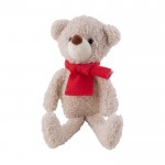 Teddybär mit rotem Schal zum Bedrucken im Lieferumfang inkl. farbe natürliche farbe dritte Ansicht