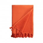 Handtuch aus Baumwoll- und Polyesterfrottee, 320 g/m2 farbe orange zweite Ansicht