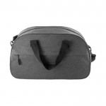 RPET-Sporttasche mit Doppelgriff und Außenreißverschluss farbe grau erste Ansicht
