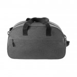RPET-Sporttasche mit Doppelgriff und Außenreißverschluss farbe grau zweite Ansicht