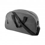 RPET-Sporttasche mit Doppelgriff und Außenreißverschluss farbe grau vierte Ansicht