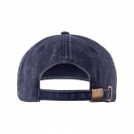 Lässige Mütze aus 100 % Baumwolle mit Wascheffekt, 260 g/m2 farbe marineblau dritte Ansicht
