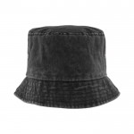 Lässige Bobmütze aus Baumwolle mit Wascheffekt, 260 g/m2 farbe schwarz erste Ansicht