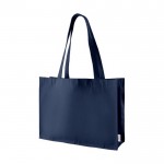 Einkaufstasche aus recycelter Baumwolle, 300 g/m2 farbe marineblau erste Ansicht
