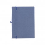 Notizbücher mit festem Cover aus organischen Materialien, A5 farbe blau zweite Ansicht