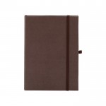 Notizbücher mit festem Cover aus organischen Materialien, A5 farbe braun erste Ansicht