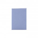 Notizblock aus verschiedenen organischen Materialien farbe blau erste Ansicht